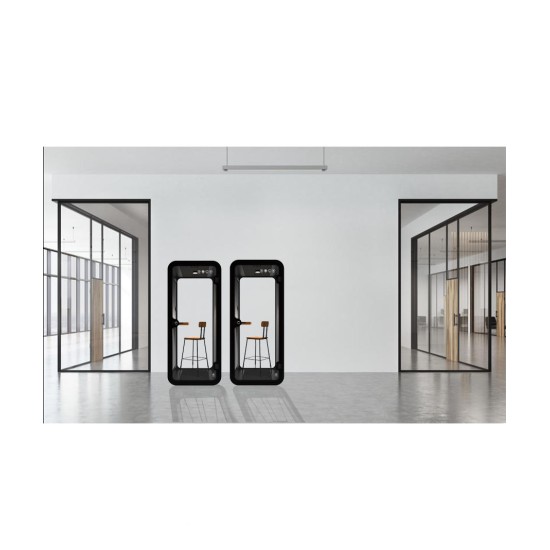 Audiodesigner SILENTPOD-Ο-S-BL Silent Booth Oval Small Ηχομονωτικός Θάλαμος για 1 άτομο Black