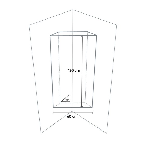 Audiodesigner L10c Corner Bass Trap Ηχοαπορροφητική Μπασοπαγίδα Γωνίας 10cm Blue Santorin (Τεμάχιο)