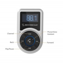 Scosche BTFM3SR-SP Bluetooth Handsfree Car Kit με Πομπό FM Scosche BTFM3SR-SP Bluetooth Handsfree Car Kit με Πομπό FM