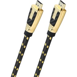 Oehlbach CARB CONNECT ULTRA Καλώδιο HDMI® High End 8K Black/Gold 2,2m (Τεμάχιο)