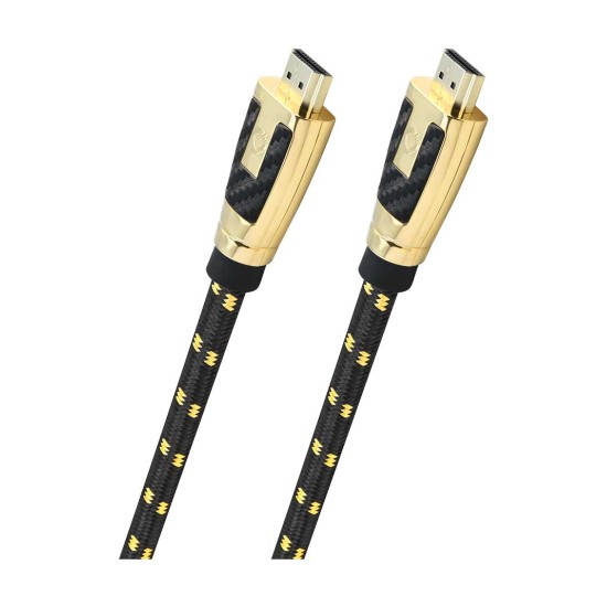 Oehlbach CARB CONNECT ULTRA Καλώδιο HDMI® High End 8K 1,2m Black/Gold (Τεμάχιο)