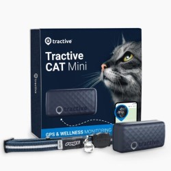 Tractive CAT mini GPS Pet Tracker Γάτας με Κολάρο Dark Blue (Τεμάχιο)