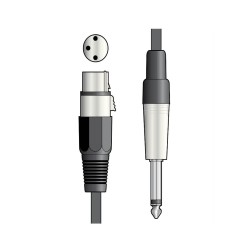 190.086UK Καλώδιο Μικροφώνου XLR Θηλυκό - 6,3 mm Jack 3m (Τεμάχιο) 190.086UK Καλώδιο Μικροφώνου XLR Θηλυκό - 6,3 mm Jack 3m (Τεμάχιο)