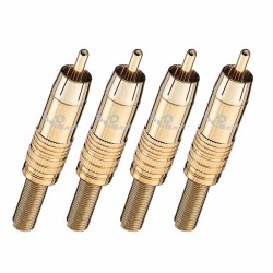 Oehlbach CJG 51 Βύσματα Cinch RCA Χρυσά (4 Τεμάχια)