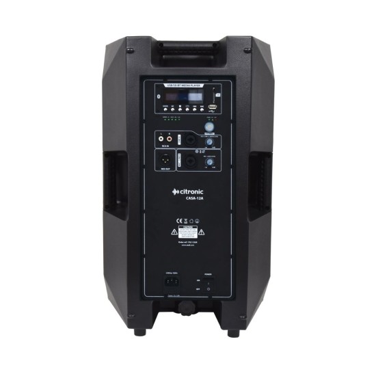 Citronic CASA-12A Ενεργό Ηχείο PA με DSP, USB/SD και Bluetooth 280W RMS Μαύρο (Τεμάχιο)