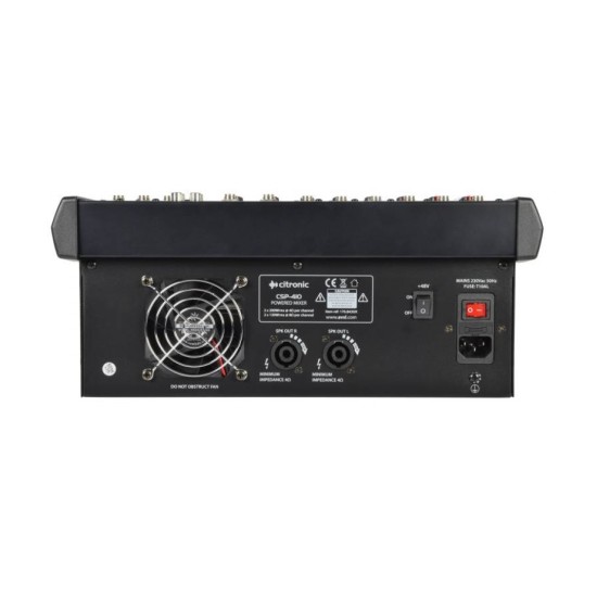 Citronic CSP-410 Αυτοενισχυόμενη Κονσόλα Μίξης Compact Με DSP 2x200W RMS (Τεμάχιο)