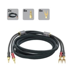 Oehlbach TRANSFORM DUAL-PLUG Καλώδιο Ηχείων με Εναλλάξιμα Βύσματα 3m (Σετ)