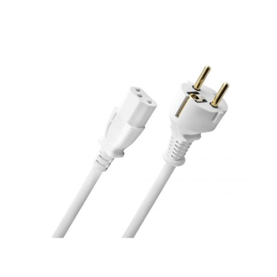 Oehlbach Powercord C13 Καλώδιο Τροφοδοσίας 5 m White (Τεμάχιο)