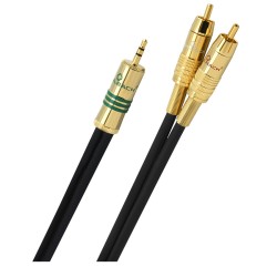 Oehlbach NF 1 / Jack Καλώδιο Y-adapter 3.5 mm jack - 2x cinch 1 m Black (Τεμάχιο) Oehlbach NF 1 / Jack Καλώδιο Y-adapter 3.5 mm jack - 2x cinch 1 m Black (Τεμάχιο)