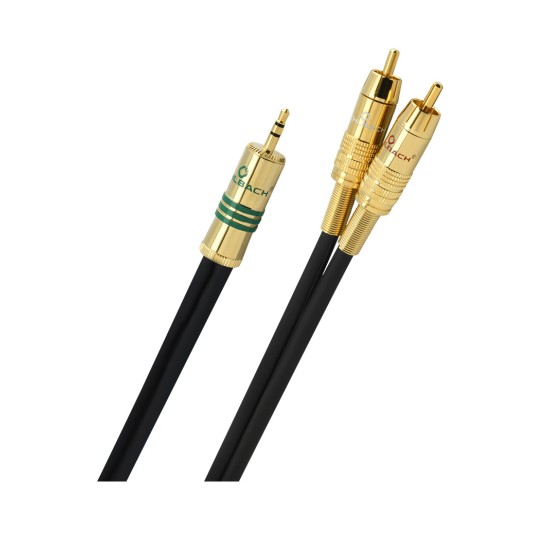 Oehlbach NF 1 / Jack Καλώδιο Y-adapter 3.5 mm jack - 2x cinch 1 m Black (Τεμάχιο)