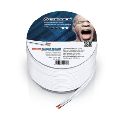 Oehlbach Speaker Wire SP-7 Καλώδιο Ηχείων 2 x 0,75 mm² 10m White (Τεμάχιο)
