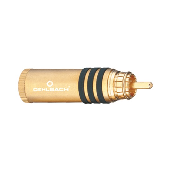 Oehlbach Hyper Cut Cool Gold Βύσμα RCA 11mm (Τεμάχιo)