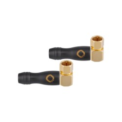 Oehlbach Transmission Shift F High quality F-connector male/male angled Black (2 Τεμάχια)