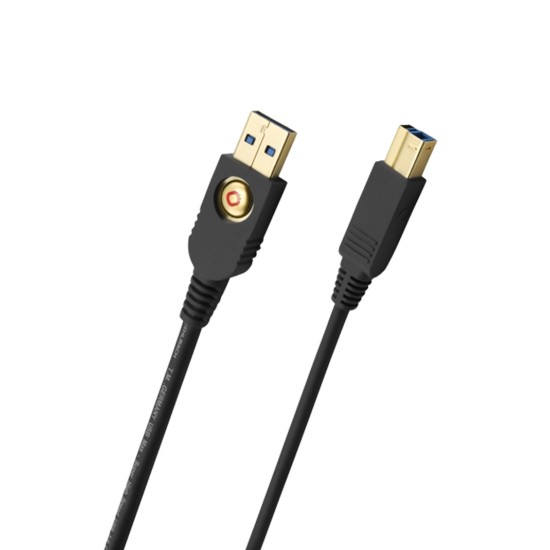 Oehlbach USB Max A/B Καλώδιο USB 3.2 Gen 1 Type A - Type B 7.50 m Black (Τεμάχιο)