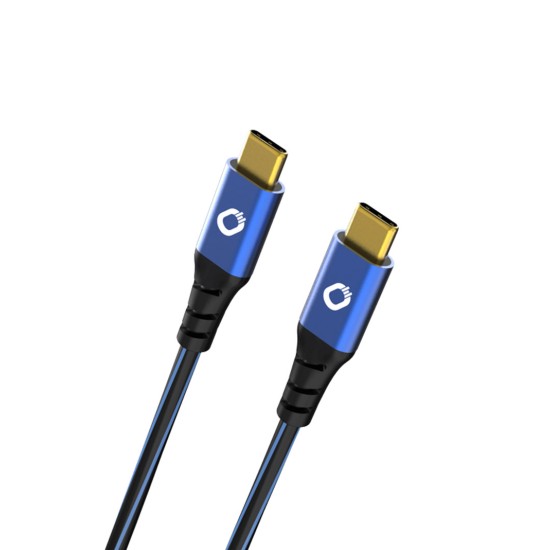 Oehlbach USB Plus CC Καλώδιο USB 3.1 Type C - Type C 0.50m Blue (Τεμάχιο)