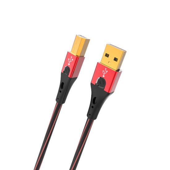 Oehlbach USB Evolution B Καλώδιο USB 2.0 Type A - Type B 2m Red (Τεμάχιο)