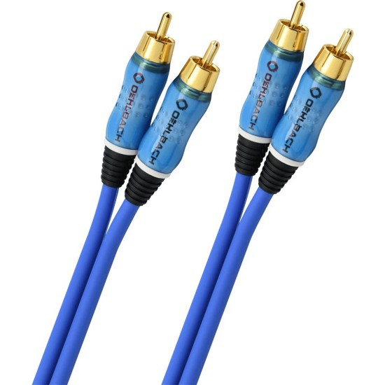 Oehlbach BEAT! Audio Διπλό RCA 0.50m Blue (Τεμάχιο)