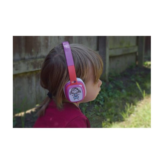 AvLink 100.811UK Doodle Παιδικά Ακουστικά Ροζ (Τεμάχιο)