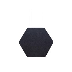 Audiodesigner ECOBAFFLE Hexagon Lato Ηχοαπορροφητικά Πάνελ Οροφής 35cm / 1.27 τ.μ. Μαύρο (4 Τεμάχια)