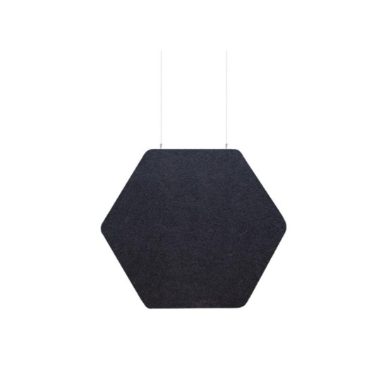 Audiodesigner ECOBAFFLE Hexagon Lato Ηχοαπορροφητικά Πάνελ Οροφής 35cm / 1.27 τ.μ. Μαύρο (4 Τεμάχια)