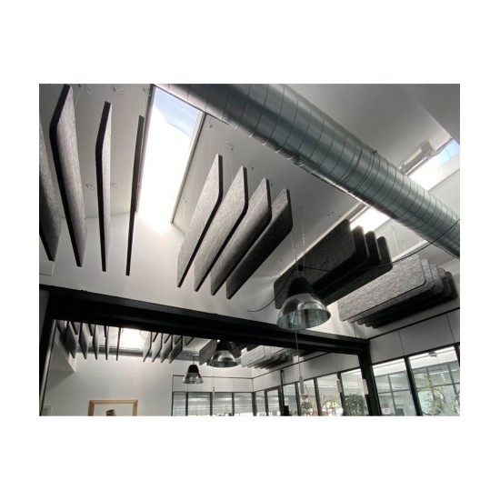 Audiodesigner ECOBAFFLE Hexagon Lato Ηχοαπορροφητικά Πάνελ Οροφής 35cm / 1.27 τ.μ. Λευκό (4 Τεμάχια)