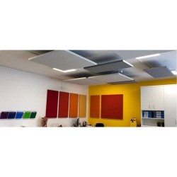 Audiodesigner ECOPLAN® Square Ηχοαπορροφητικά Πάνελ 60 x 60 x 4cm / 2,16 τ.μ. Γκρι (6 Τεμάχια)