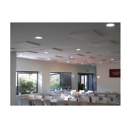 Audiodesigner ECOPLAN® Square Ηχοαπορροφητικά Πάνελ 100 x 100 x 4cm / 4 τ.μ. Λευκό (Σετ 4 Τεμαχίων)
