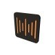 Audiodesigner Ecoplan Sounder Black/Orange Ηχοαπορροφητικά Πάνελ Πολυεστέρα 600x600x40 mm / 1.44 τ.μ. (4 Τεμάχια) Audiodesigner Ecoplan Sounder Black/Orange Ηχοαπορροφητικά Πάνελ Πολυεστέρα 600x600x40 mm / 1.44 τ.μ. (4 Τεμάχια)