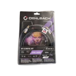 Oehlbach NF 13 Digital Set Καλώδιο RCA - RCA 2m Black Oehlbach NF 13 Digital Set Καλώδιο RCA - RCA 2m Black