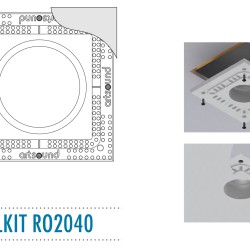 ArtSound FLKIT RO2040 Εντοιχιζόμενο Κιτ Στήριξης για το RO2040 280 x 280 x 14mm (Τεμάχιο)