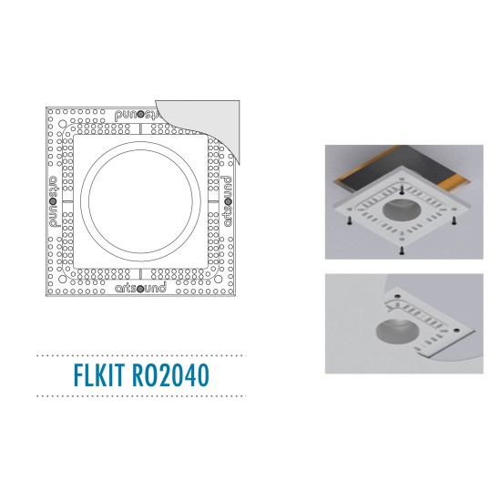 ArtSound FLKIT RO2040 Εντοιχιζόμενο Κιτ Στήριξης για το RO2040 280 x 280 x 14mm (Τεμάχιο)