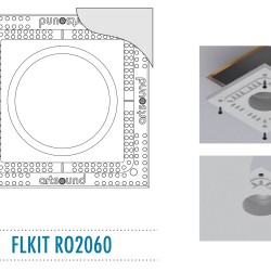 ArtSound FLKIT RO2060 Εντοιχιζόμενο Κιτ Στήριξης για το RO2060 350 x 350 x 14mm (Τεμάχιο)