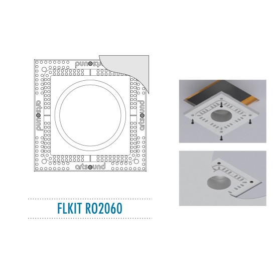 ArtSound FLKIT RO2060 Εντοιχιζόμενο Κιτ Στήριξης για το RO2060 350 x 350 x 14mm (Τεμάχιο)