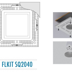 ArtSound FLKIT SQ2040 Εντοιχιζόμενο Κιτ Στήριξης για το SQ2040 280 x 280 x 14mm (Τεμάχιο)