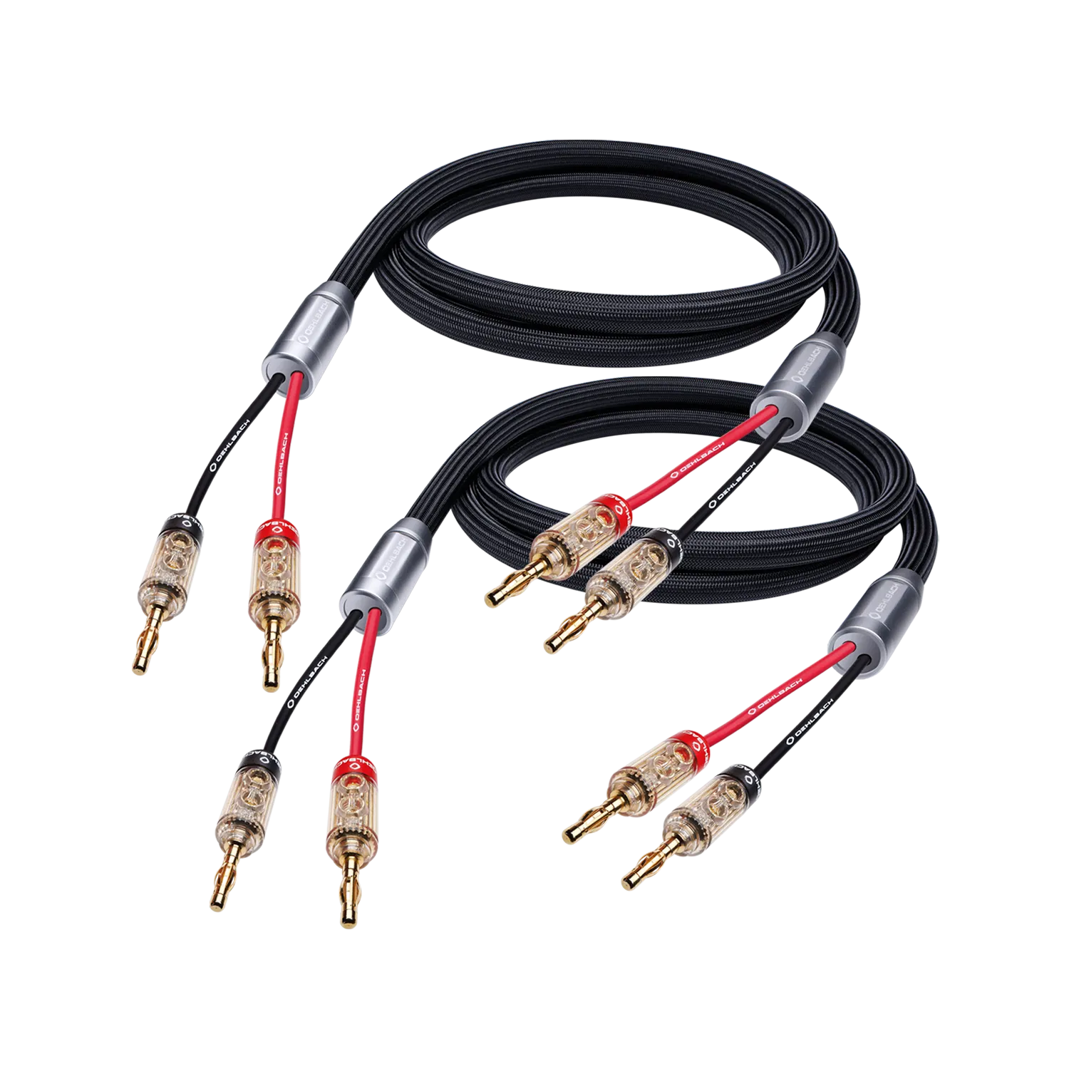 Oehlbach XXL Fusion Two B Υψηλής Ποιότητας HPOCC® Καλώδιο Ηχείων με Banana Plugs 2m Black