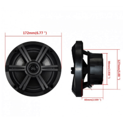 Hasda H-065B Αδιάβροχα Ηχεία Σκάφους Με Φωτισμό LED 6.5" Μαύρα (Ζεύγος) Hasda H-065B Αδιάβροχα Ηχεία Σκάφους Με Φωτισμό LED 6.5" Μαύρα (Ζεύγος)