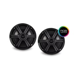 Hasda H-065B Αδιάβροχα Ηχεία Σκάφους Με Φωτισμό LED 6.5" Μαύρα (Ζεύγος)