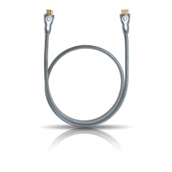 Oehlbach HIGHSPEED SL Καλώδιο High-Speed HDMI με Ethernet 0,5m Γκρι (Τεμάχιο)