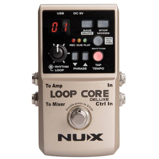 NU-X LOOPCOREDLX-B Loop Core Deluxe 24-bit Looper Σετ Πεταλιέρων (Σετ)