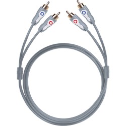 Oehlbach LF audio RCA cable 2xRCA - 2xRCA 1m Anthracite (Τεμάχιο)