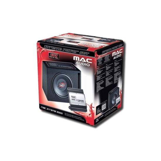 MAC AUDIO Xtreme 2000 Subwoofer Αυτοκινήτου 10" 250W RMS με Ενισχυτή (Σετ)