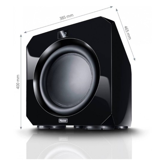 Magnat Omega CS12 12" Ενεργό Subwoofer 525W RMS Piano Black (Τεμάχιο)