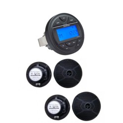 Ολοκληρωμένο Πακέτο Marine MC-100+2xH-5106B με Πηγή και 4 Ηχεία (Σετ) Ολοκληρωμένο Πακέτο Marine MC-100+2xH-5106B με Πηγή και 4 Ηχεία (Σετ)