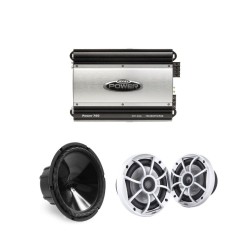 Πακέτο Marine με Ηχεία Wet Sounds XS-650B, Subwoofer Wet Sounds SS-10B-S4B και Ενισχυτή Jensen POWER760 (Σετ)