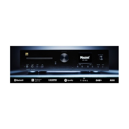 Magnat MC 400 High-End Stereo Ενισχυτής NETWORK/CD/DAB/FM με Bluetooth Μαύρο (Τεμάχιο) Διαθέσιμο για ακρόαση