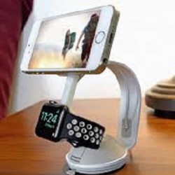 Scosche MPOHMWT Μαγνητική Βάση Smartphones Γραφείου και Apple Watch White (Τεμάχιο)