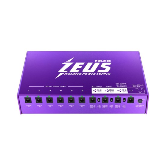 NUX NIP-Z10 Zeus Guitar Pedal Power Supply