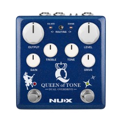 NUX NDO-6 Queen of Tone Dual Stacked Overdrive Pedal Blue (Τεμάχιο)