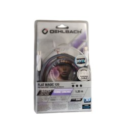 Oehlbach Flat Magic 120 High Speed HDMI Καλώδιο με Ethernet Gaming Cable 1,2m