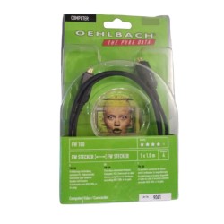 Oehlbach FW 100 Καλώδιο Video / Camcorder 1 m Black